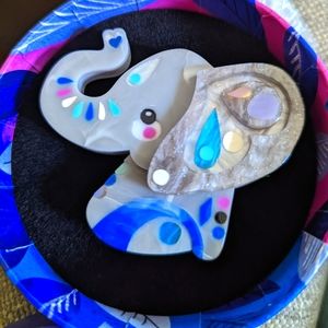 Erstwilder x Pete Cromer Elated Elephant Brooch